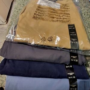 NWT LOT of 4 Fulton skinny fit chinos size 34x32